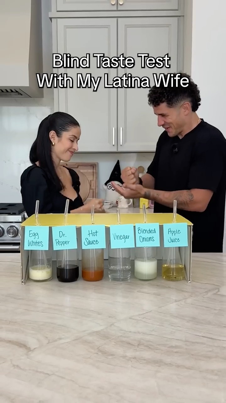 Blind Taste Test With My Latina Wife 🙈 #shorts – YouTube