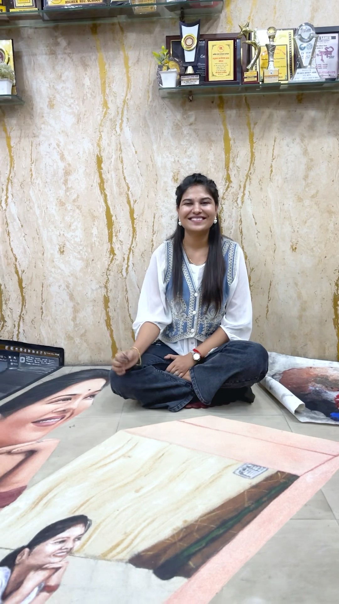 3d Rangoli 😁 x kajal song 🔥 #shorts #shikhasharma – YouTube