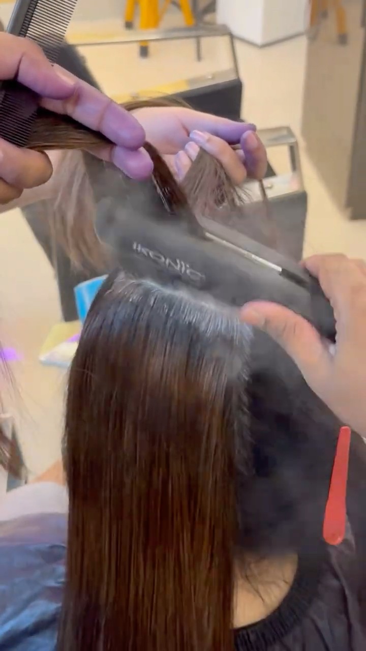 Smooth and Shiny Without Chemical Vegan Brazilian Treatment. #amitamakeover #shorts #treanding – YouTube