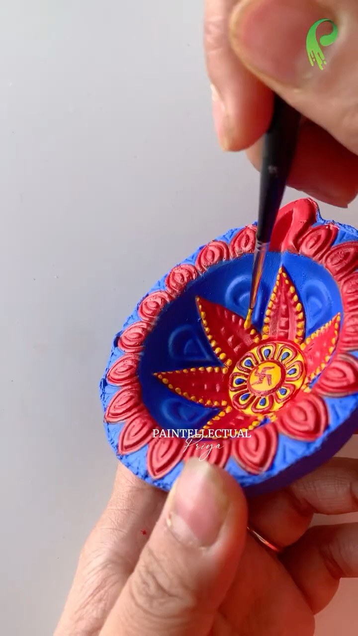 Painting Easiest Diwali Diya in 2025 🪔 😱 #shorts – YouTube