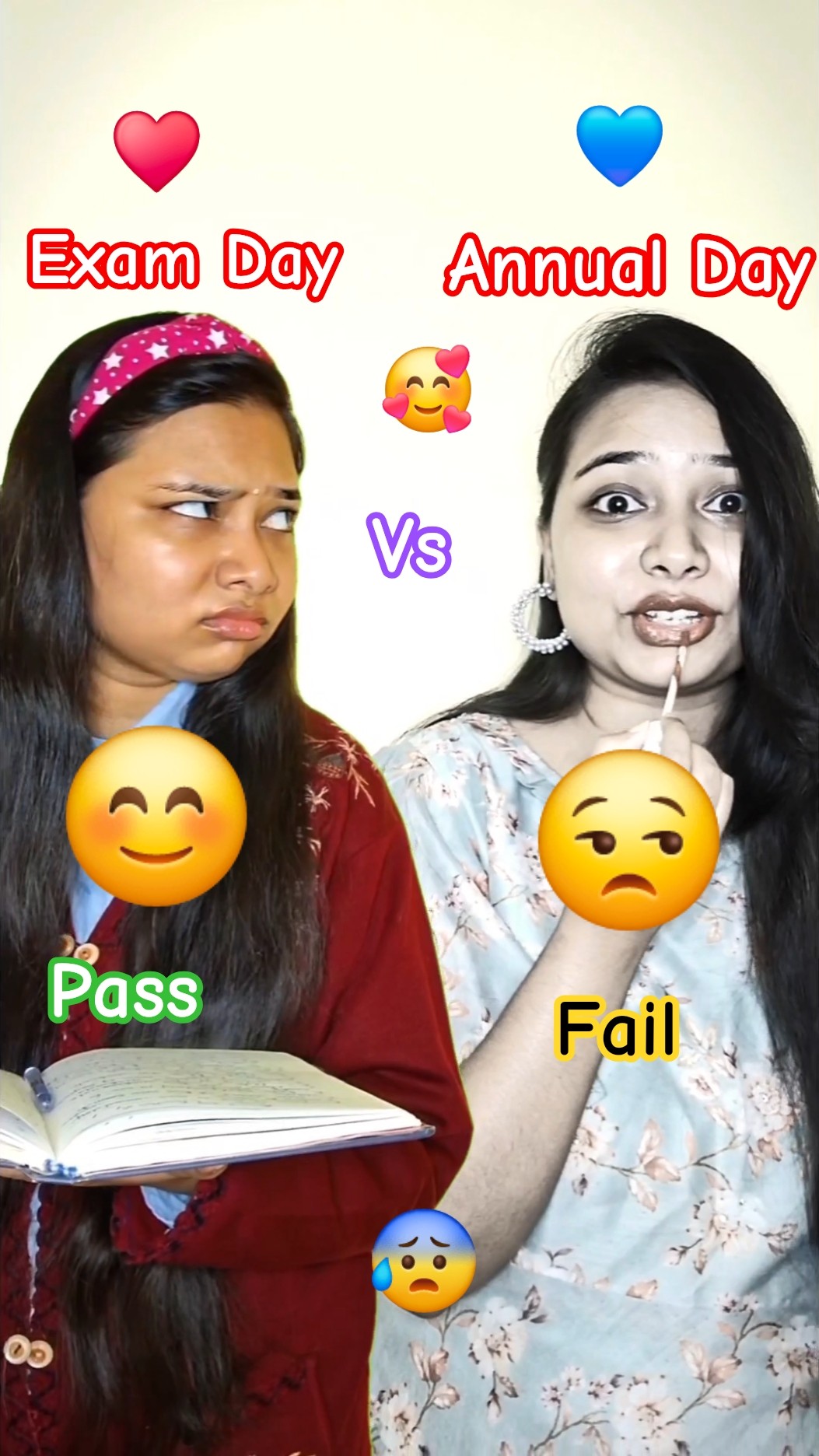 makeup challenge #telugu #shorts #makeup #exam #school #fun #funny #viralshorts #trendingshorts – YouTube