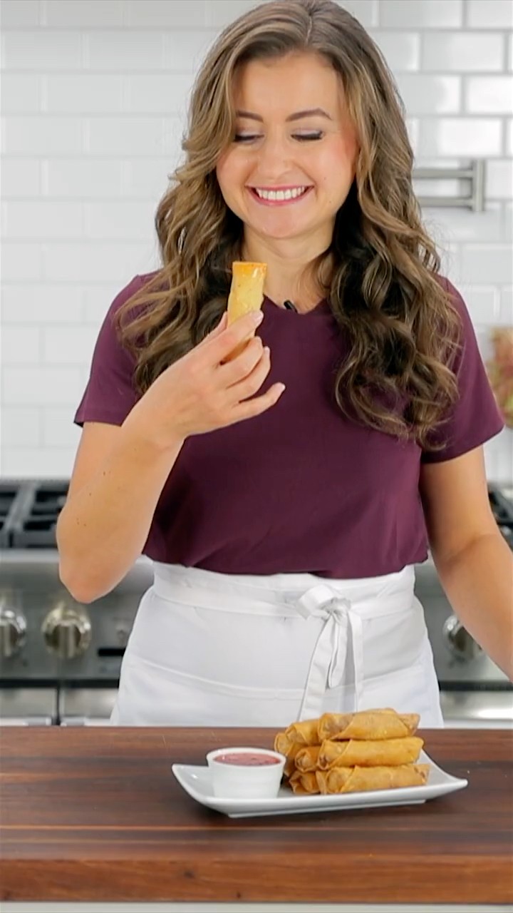 Crispy Pork & Mushroom Egg Rolls (Better Than Takeout!) #shorts – YouTube