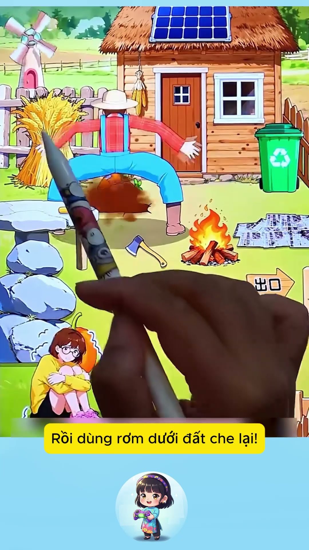 Game trốn khỏi nông dân đáng sợ #shorts #gameplay #games #gaming #anime #funny – YouTube
