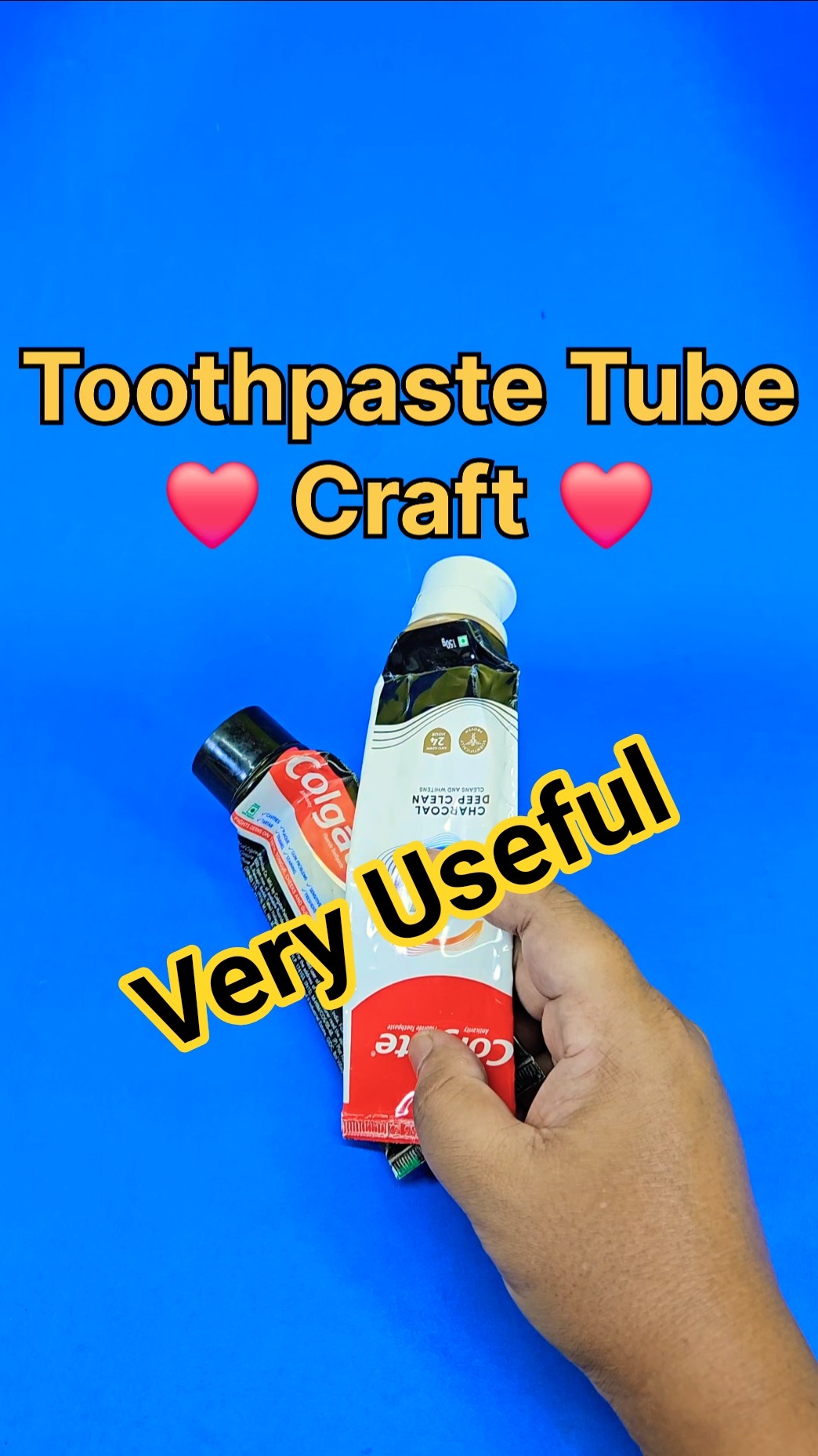 Toothpaste Tube Craft ❤️ Reuse Old Toothpaste Tube #craft #shorts #ytshorts – YouTube