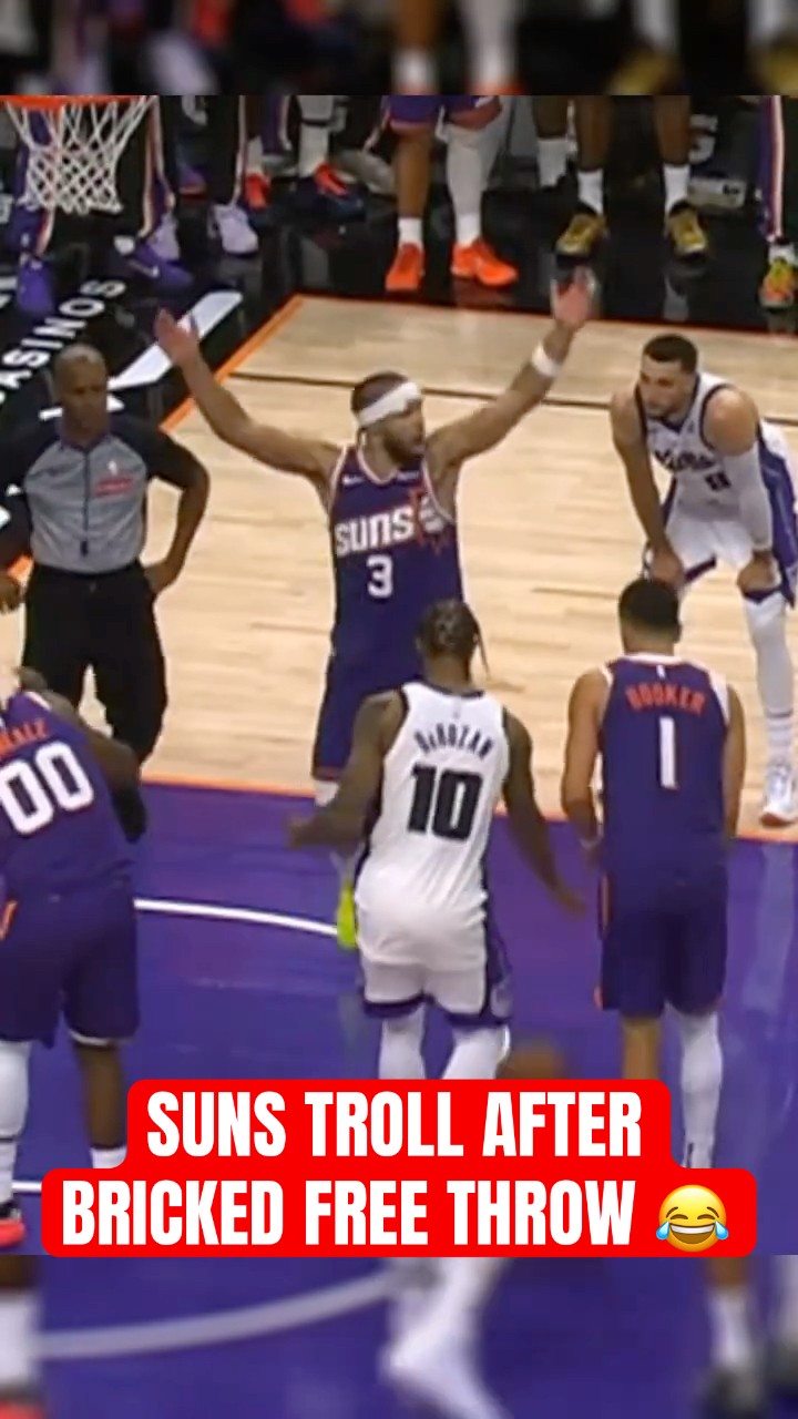 Phoenix Suns trolls after Kings free throw misses rim 😂 #shorts – YouTube