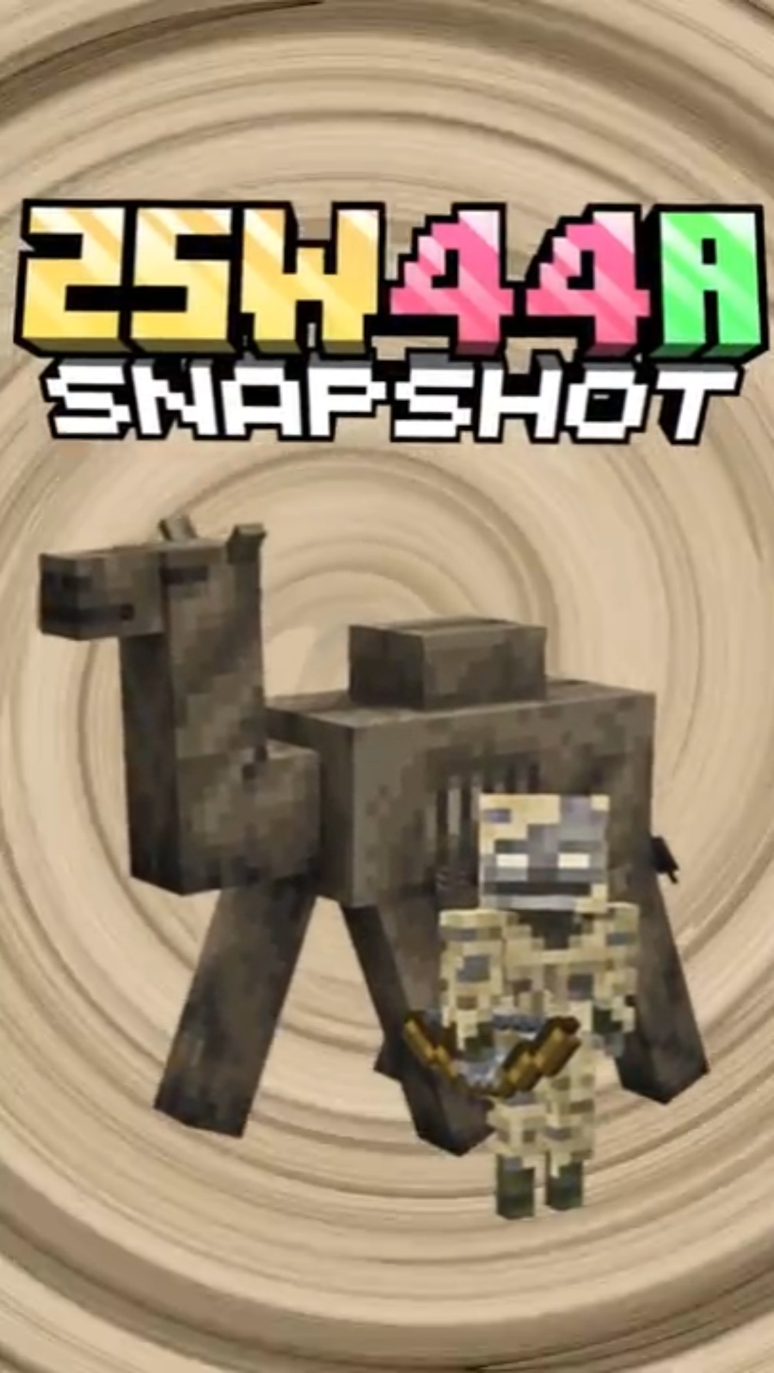 Minecraft Snapshot 25w44a ZOMBIE CAMEL AND DESERT SKELETON #minecraft #shorts – YouTube