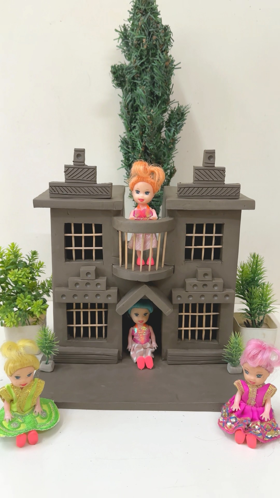 Beautiful miniature clay house 🏠 #diy #clayhouse #craft #clayart #shorts – YouTube