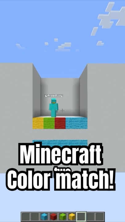 Minecraft Color Match 3 #minecraft #shorts #funny – YouTube