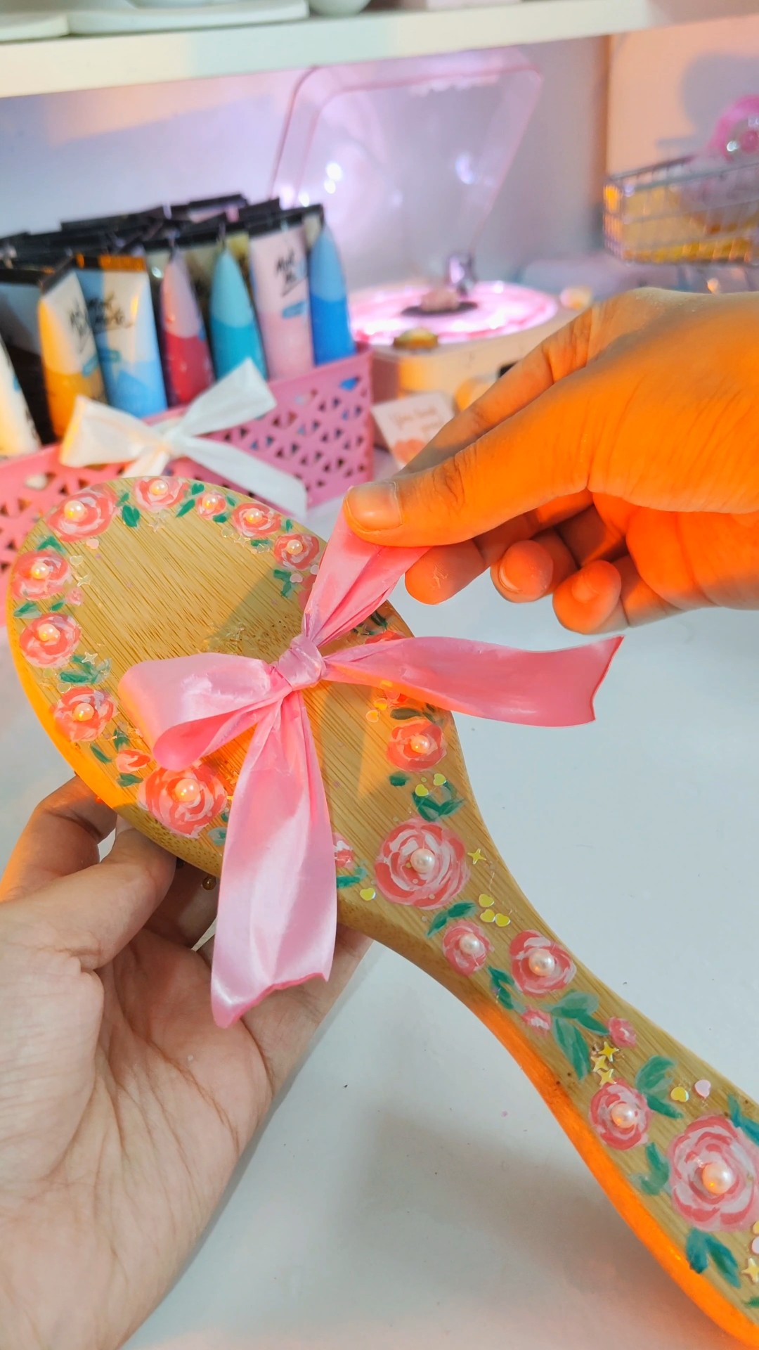 Giving My Wooden Hair Brush a Glow-Up🎀🩷🦋 |#shorts #diy #handmade #howtomake #trending #viral – YouTube