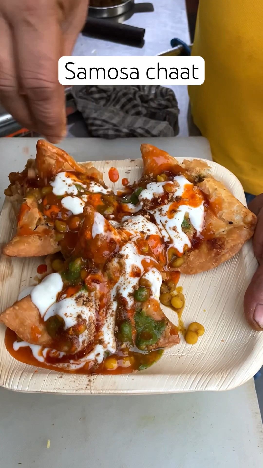 Street-Style Samosa Chaat Magic 😍🤤 | #shorts #streetfood #viralshorts #shortsfeed – YouTube