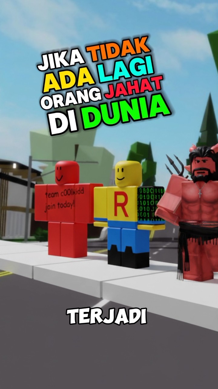 Inilah yang terjadi jika tidak ada lagi orang jahat didunia #roblox #shorts – YouTube
