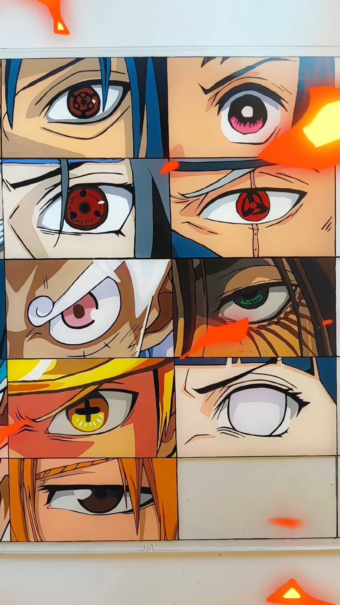 I painted Hinata eye on glass 🌸 #shorts – YouTube