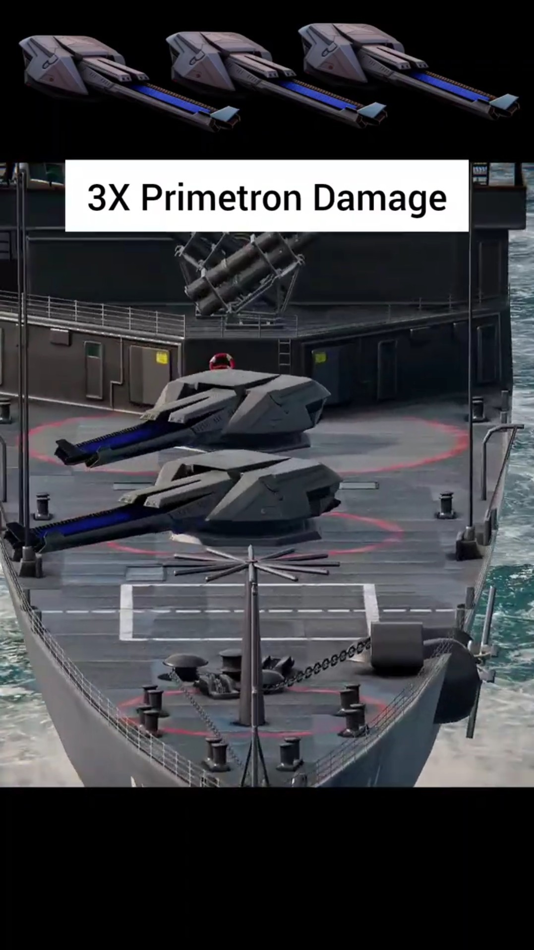 3X🔥 PRIMETRON Railgun Damage | Modern Warships #Shorts – YouTube