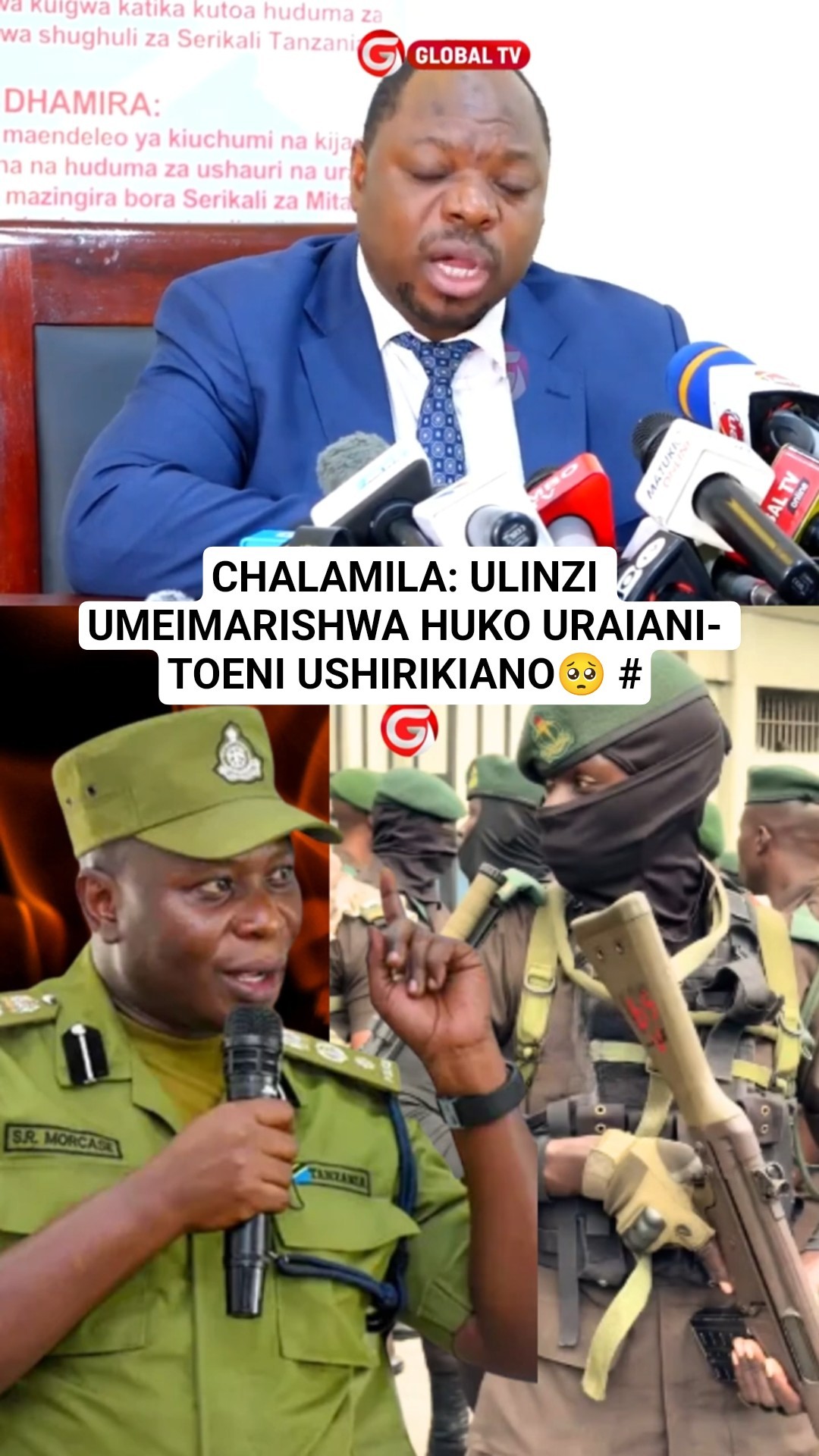 CHALAMILA: ULINZI UMEIMARISHWA HUKO URAIANI- TOENI USHIRIKIANO🥺 #breaking #chalamila #shorts #d9 – YouTube