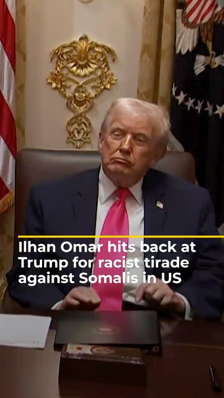 Ilhan Omar denounces Trump’s degrading tirade against US Somali community | AJ #shorts – YouTube