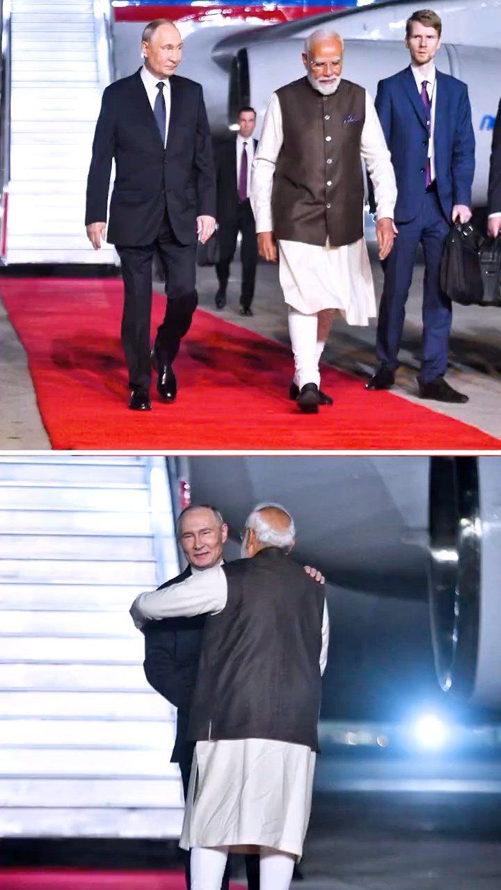 PM Modi receives Russian President Vladimir Putin in New Delhi | #shorts – YouTube