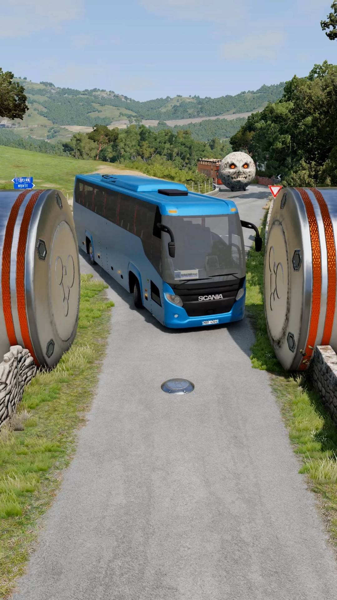 Long Colourful Capsule Buses vs Hydraulic Crush – BeamNG.Drive #shorts #beamngdrive #bus – YouTube