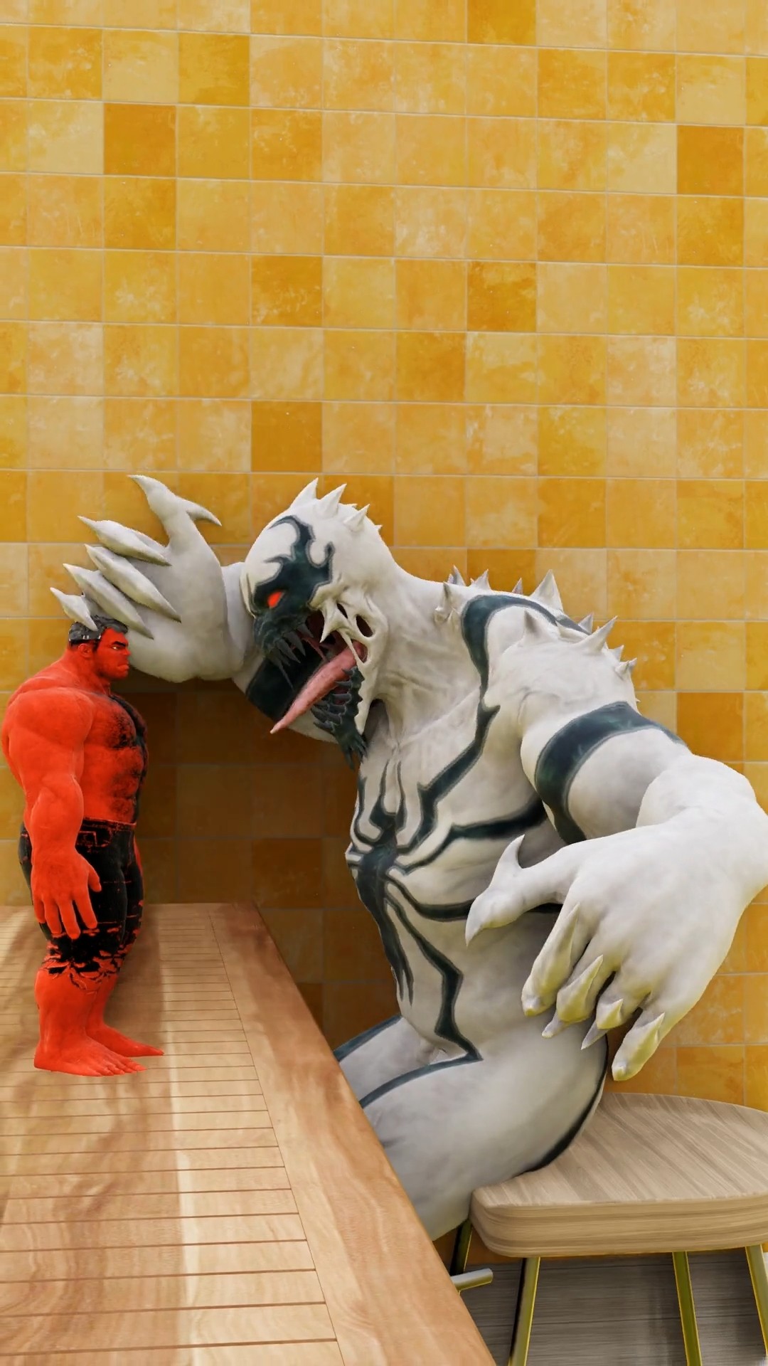 Anti-venom Vs Red Hulk| Epic Slap Battle| Who Will Win? #shorts – YouTube