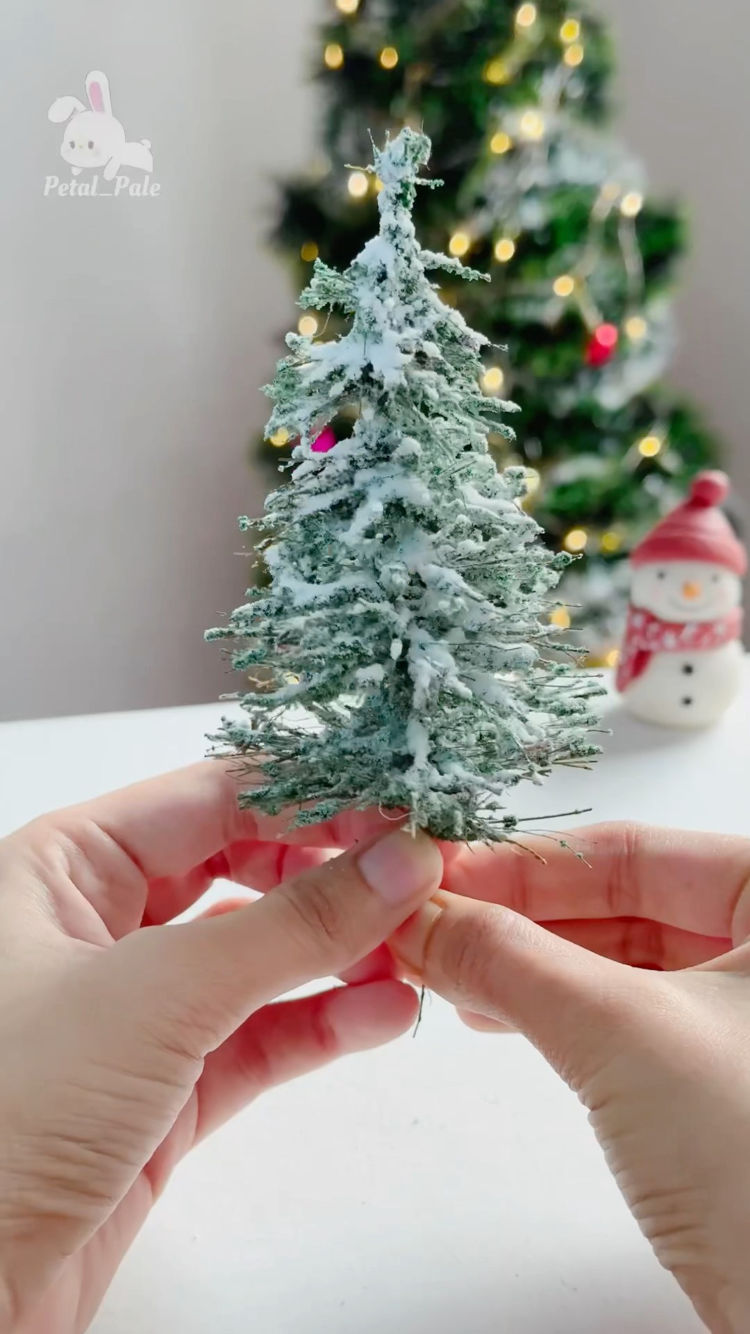 Making a miniature christmas tree using coconut coir fiber🌲|#shorts – YouTube