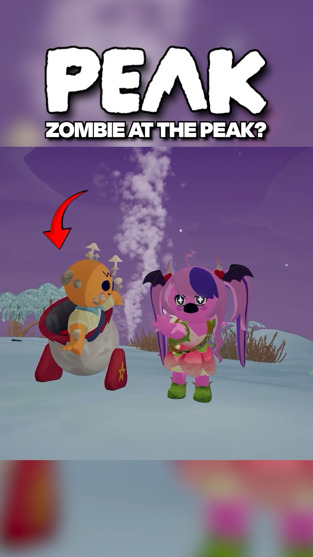 FIRST ZOMBIE AT THE PEAK? ironmouse #shorts #peak #peakgame – YouTube