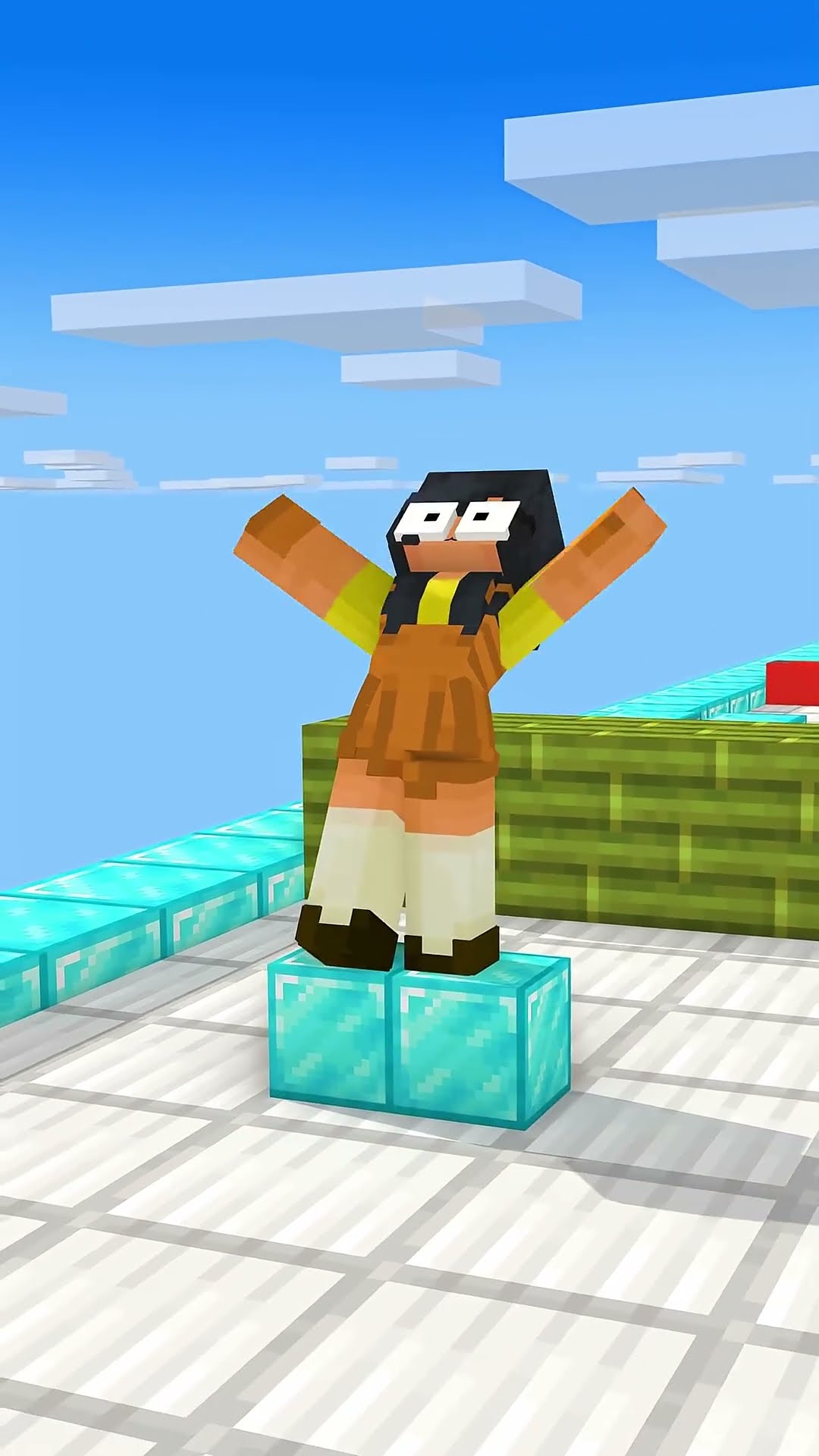 CUTE SQUIDGAME @Aphmau CARGO SKATES RUN LOVE AARON #minecraft #shorts – YouTube