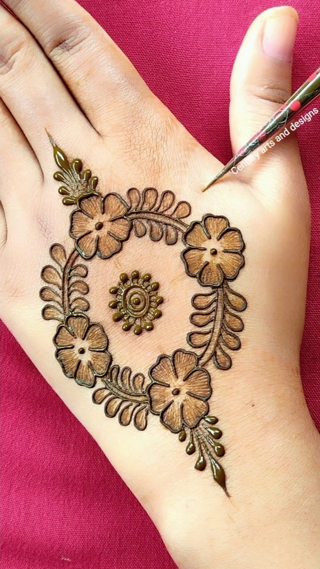 Back hand mehndi design | Easy mehndi design | Simple mehndi | Mehndi #mehndi #shorts – YouTube
