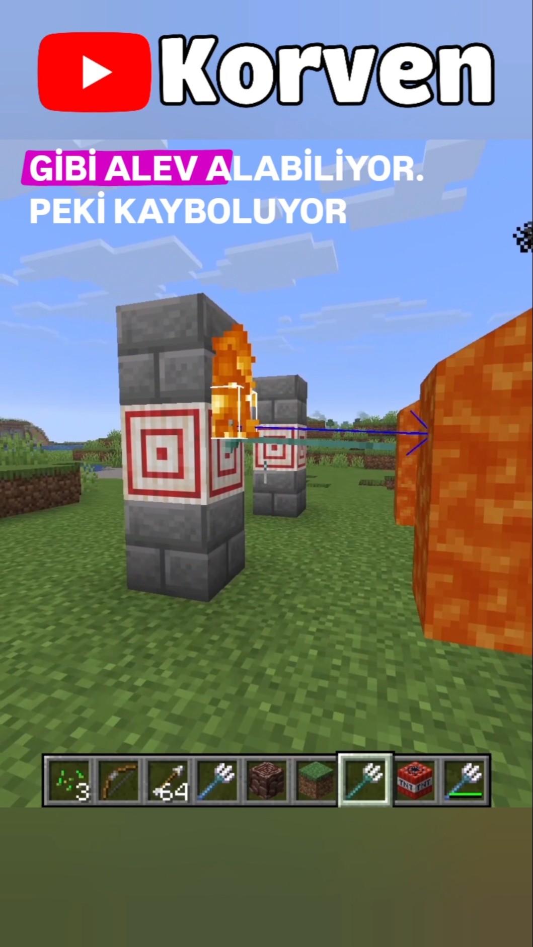 Minecraft Üçlü Mızrak Alev Alabilir Mi? #minecraft #minecraftshorts #oyun #shorts – YouTube