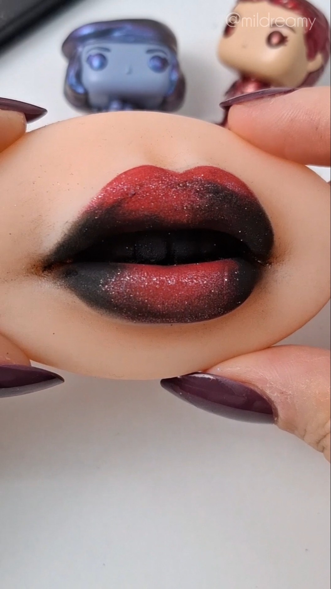 Stranger Things Lips Makeup #shorts #lipstick #asmrsleep – YouTube
