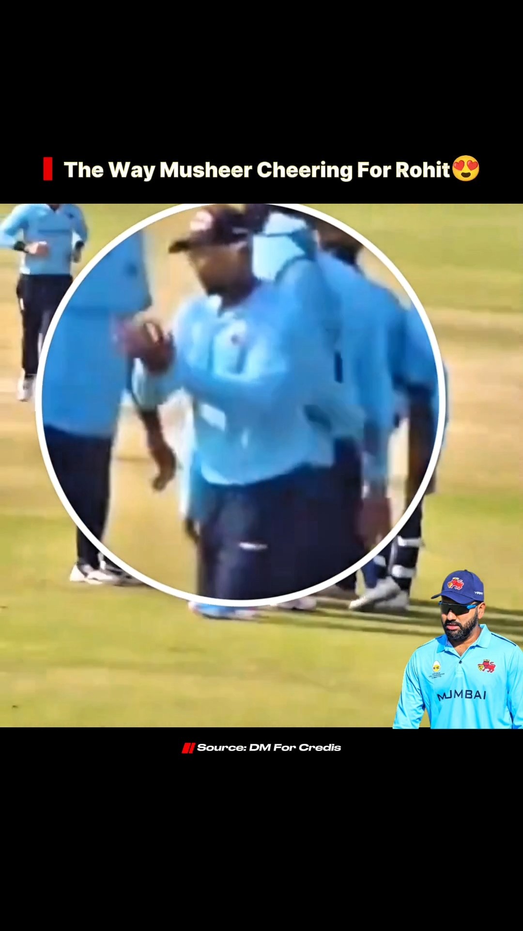 The Way Musheer Cheering For Rohit Sharma 😍#rohitsharma #shorts #mumbai – YouTube