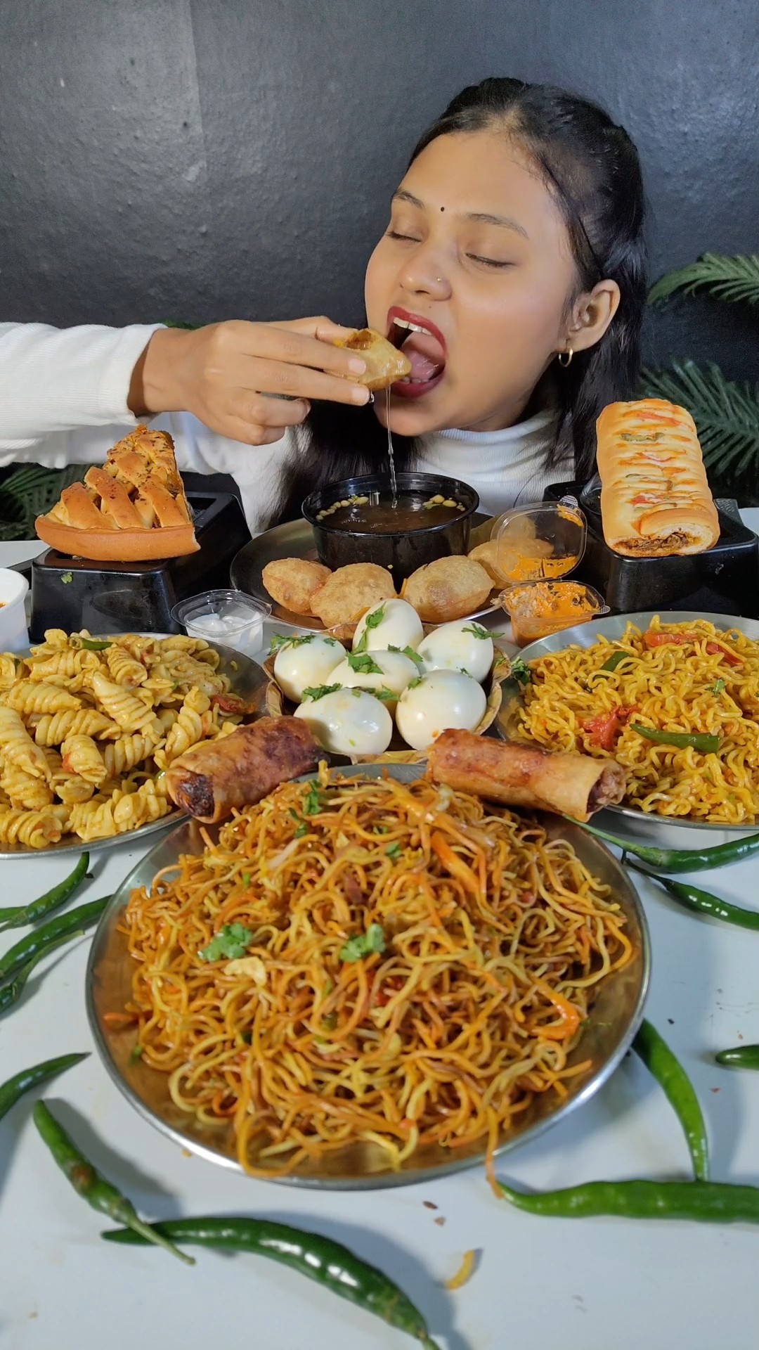 Fast Food Noodles Eating Challenge | Golgappa, Maggi, Pasta | Pani Puri Asmr #shorts #foodchallenge – YouTube