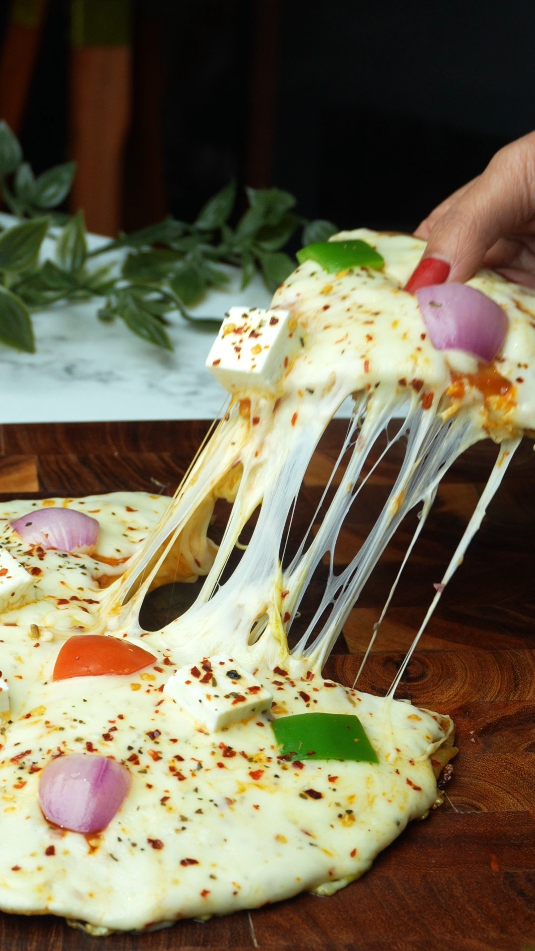 Healthy Pizza Paneer Paratha 🍕| Ultimate Cheesy Comfort Food 😋 #shorts – YouTube