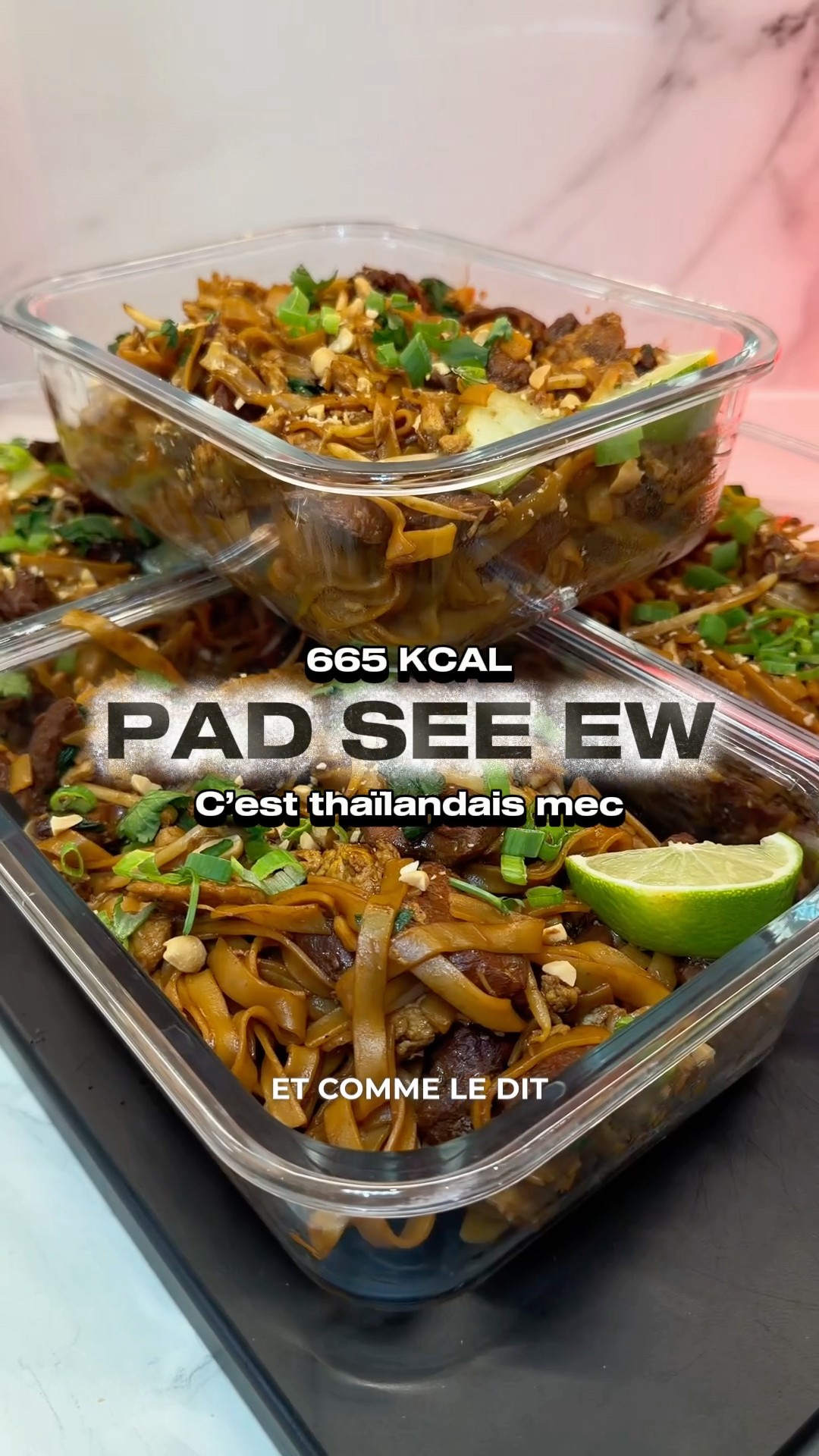🥜 PAD SEE EW 🇹🇭 #fitness #shorts #mealprep #mealprepideas – YouTube