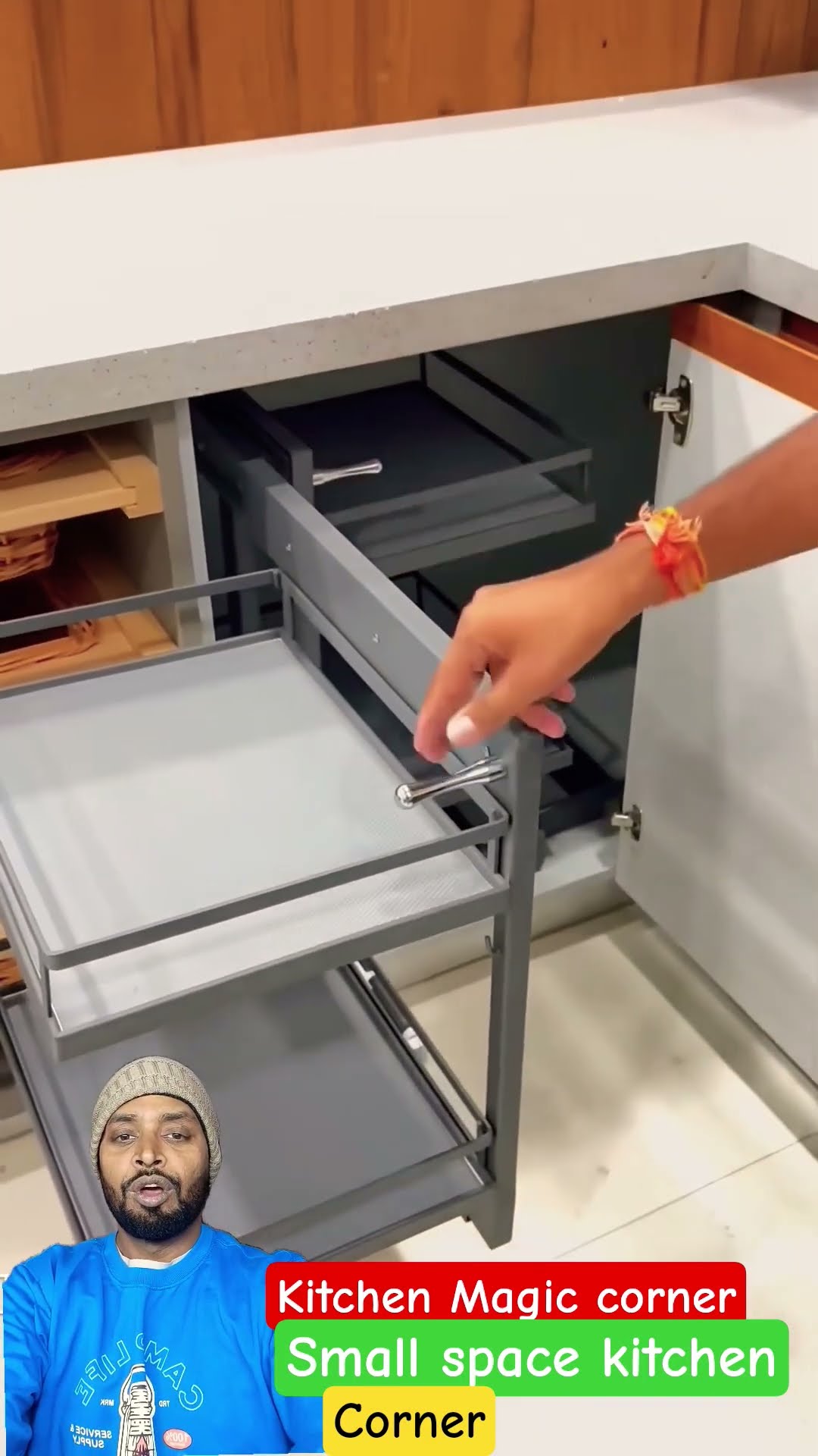 Magic Corner Fitting in Kitchen | Smart Storage Solution | #shorts #viral #home – YouTube