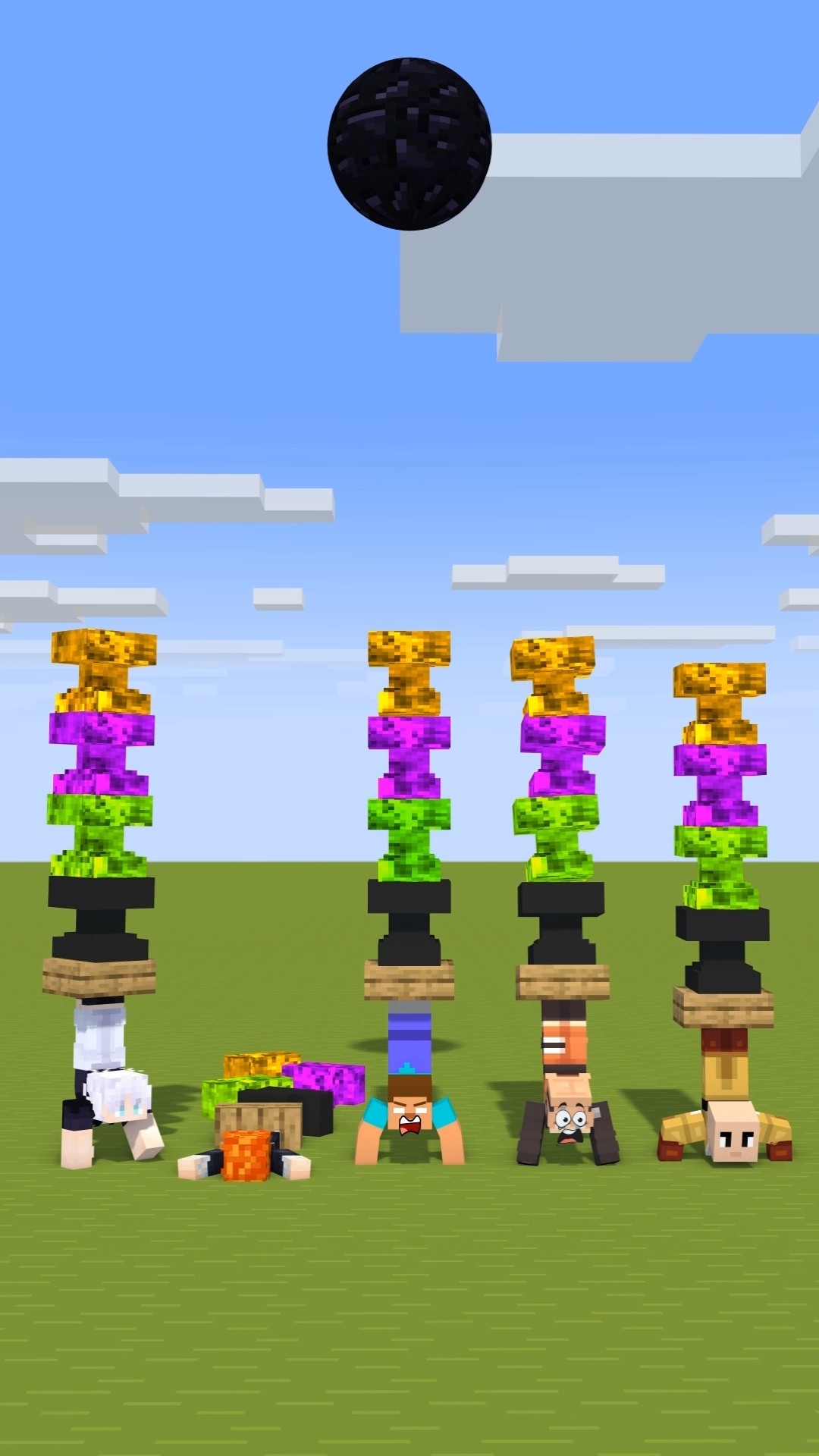 Epic Minecraft Challenge – Can Herobrine Win? 🏆 #minecraft #shorts – YouTube