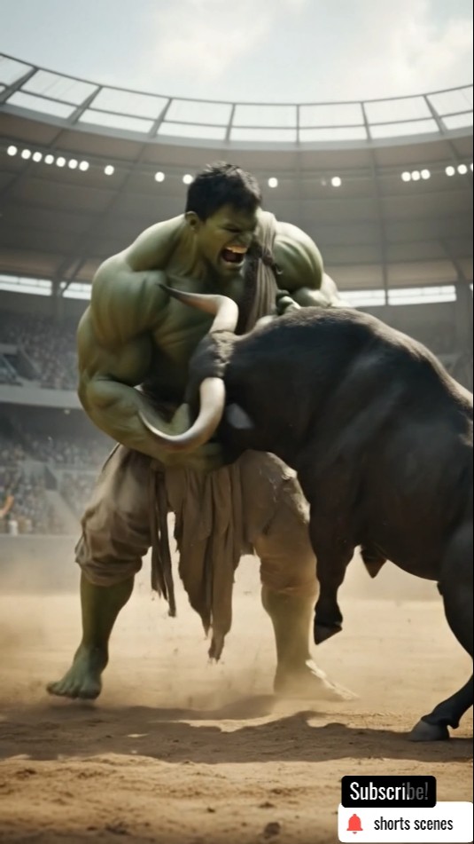 Koi Nahi Rok Paya… Jab HULK Bhid Gaya BULL Se #shorts #hulk #aishort – YouTube