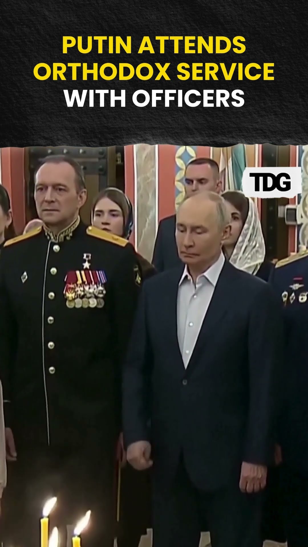 #watch | Putin Attends Orthodox Divine Liturgy With Russian Officers, Families | #shorts – YouTube