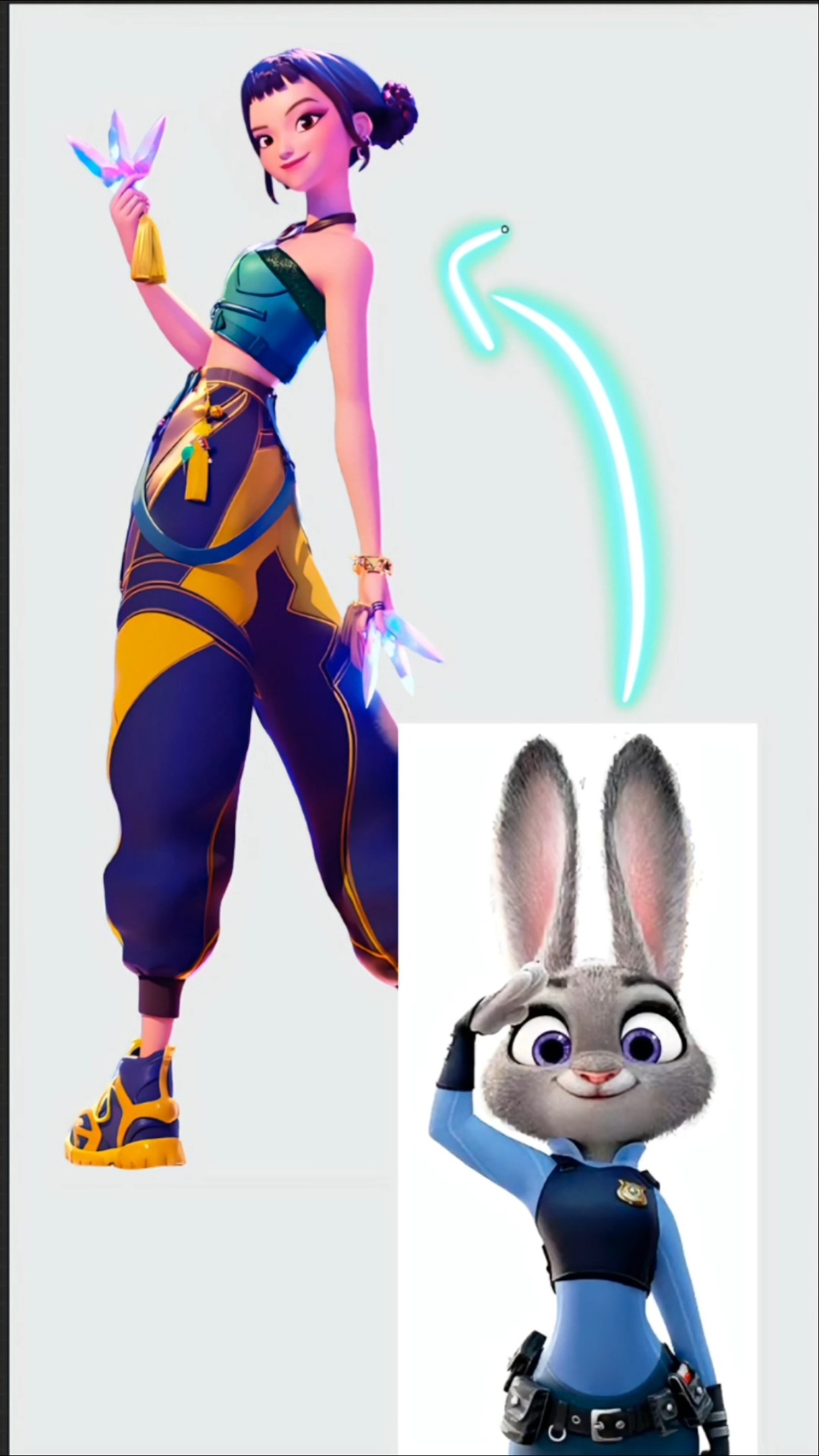 Zootopia🐰X Kpop Demon Hunters 💚 #art #drawing #digitalart #shorts #fyp #kawaii #fanart #procreate – YouTube