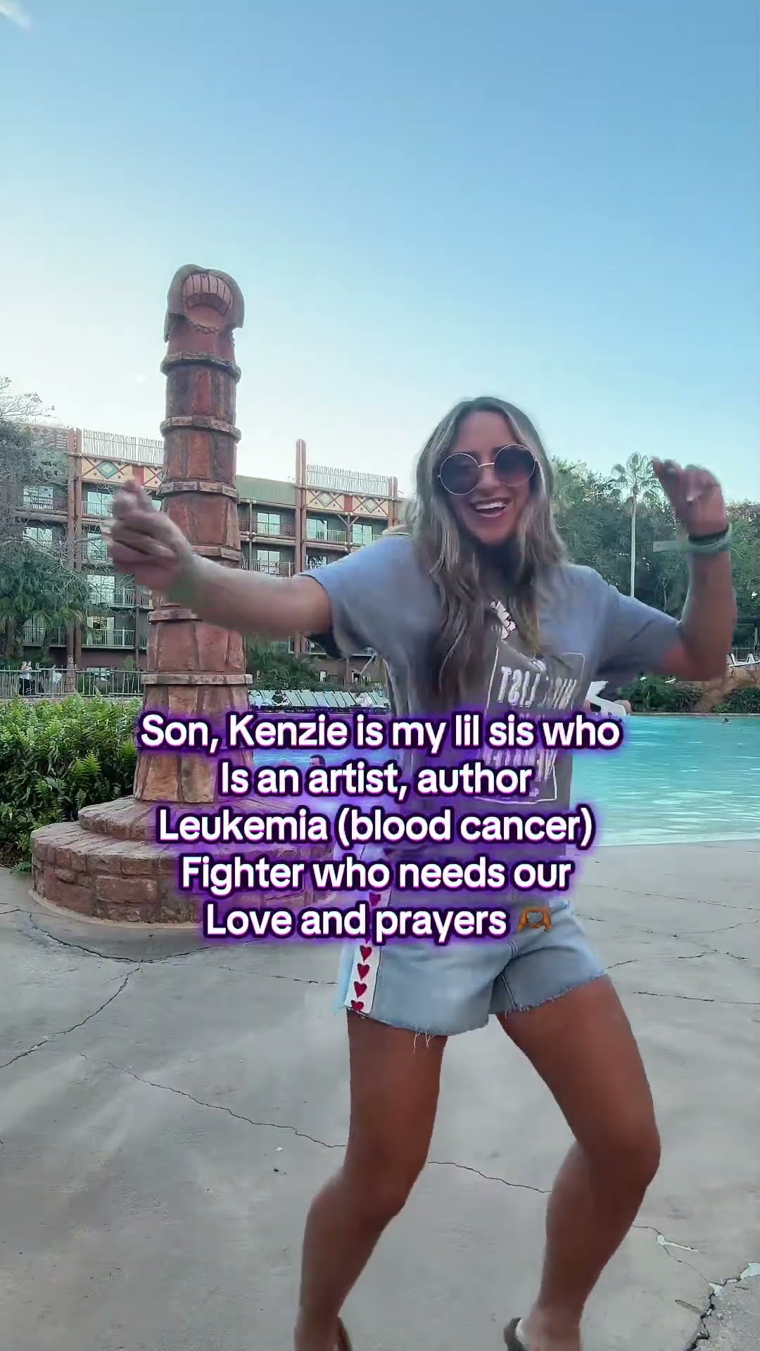 Dancing for my sister fighting leukemia 💛 #FamilyLove #CancerAwareness #Shorts – YouTube