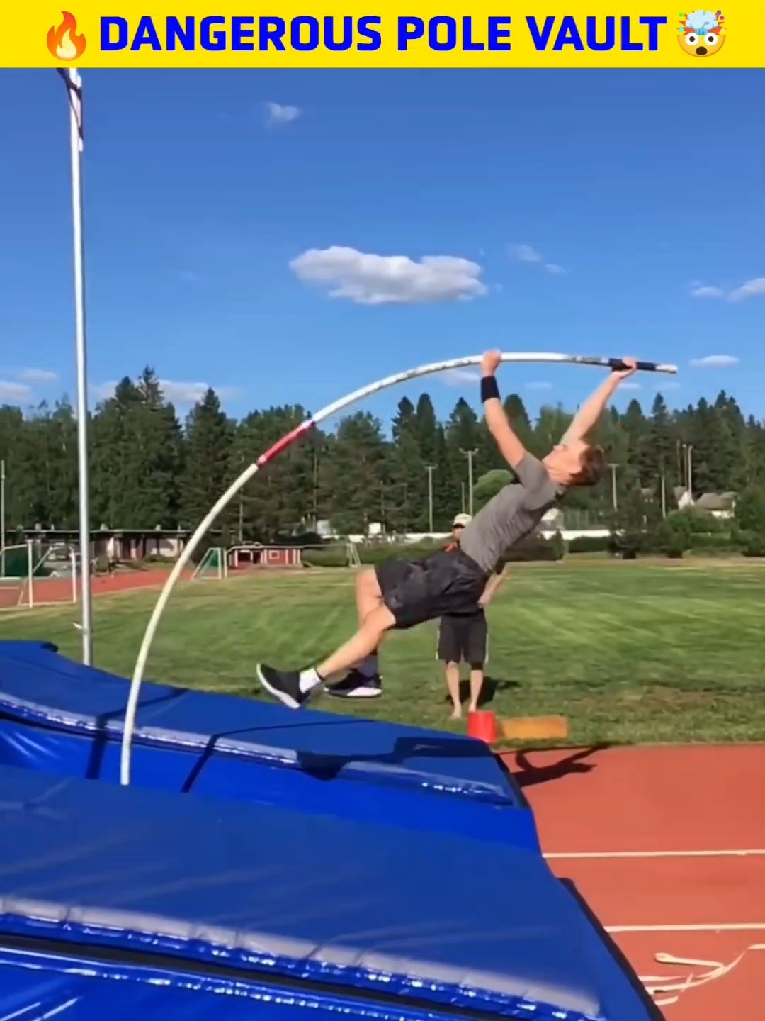 🔥 Dangerous Pole Vault 🤯 #telugufacts #shorts #trending – YouTube
