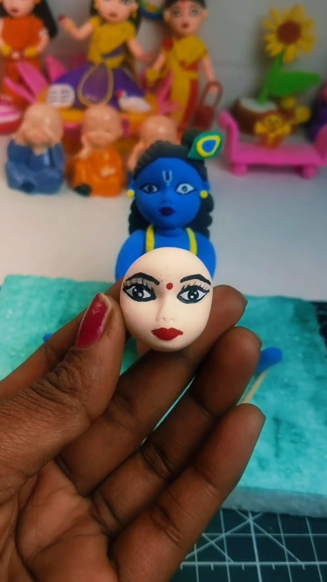 Making Cute Clay Face 😍 | Face Coloring Art | Viral Clay Short #shorts – YouTube