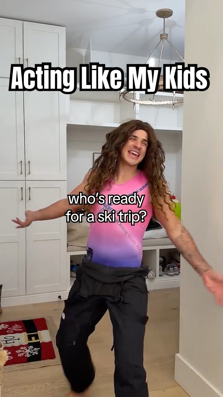 Acting Like My Kids Going On A Ski Trip!!! #shorts #ski #family #vacation – YouTube