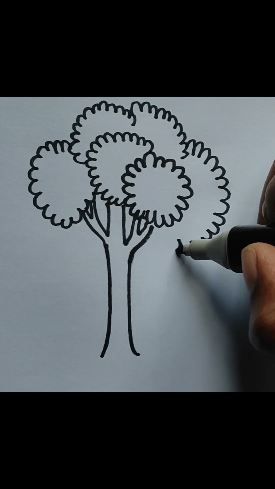 Tree drawing #youtubeshorts #shorts – YouTube
