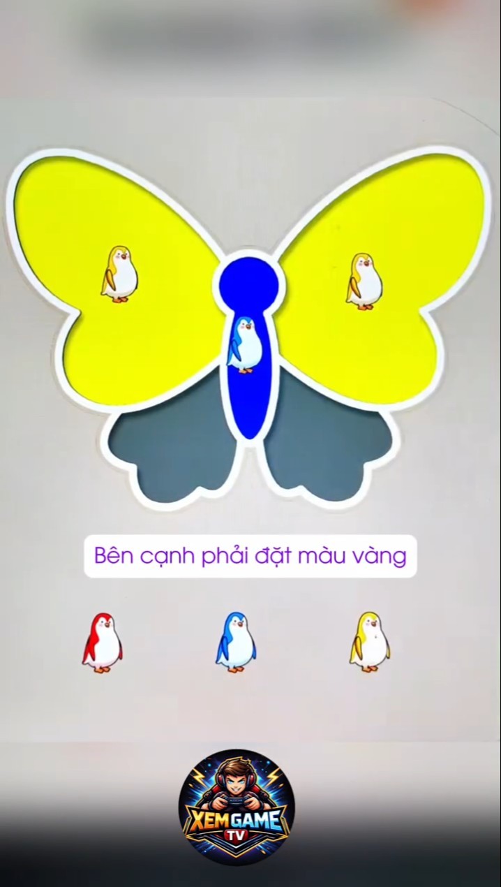 Game sắp xếp Chim Cánh Cụt sắc màu #funny #shorts #games – YouTube