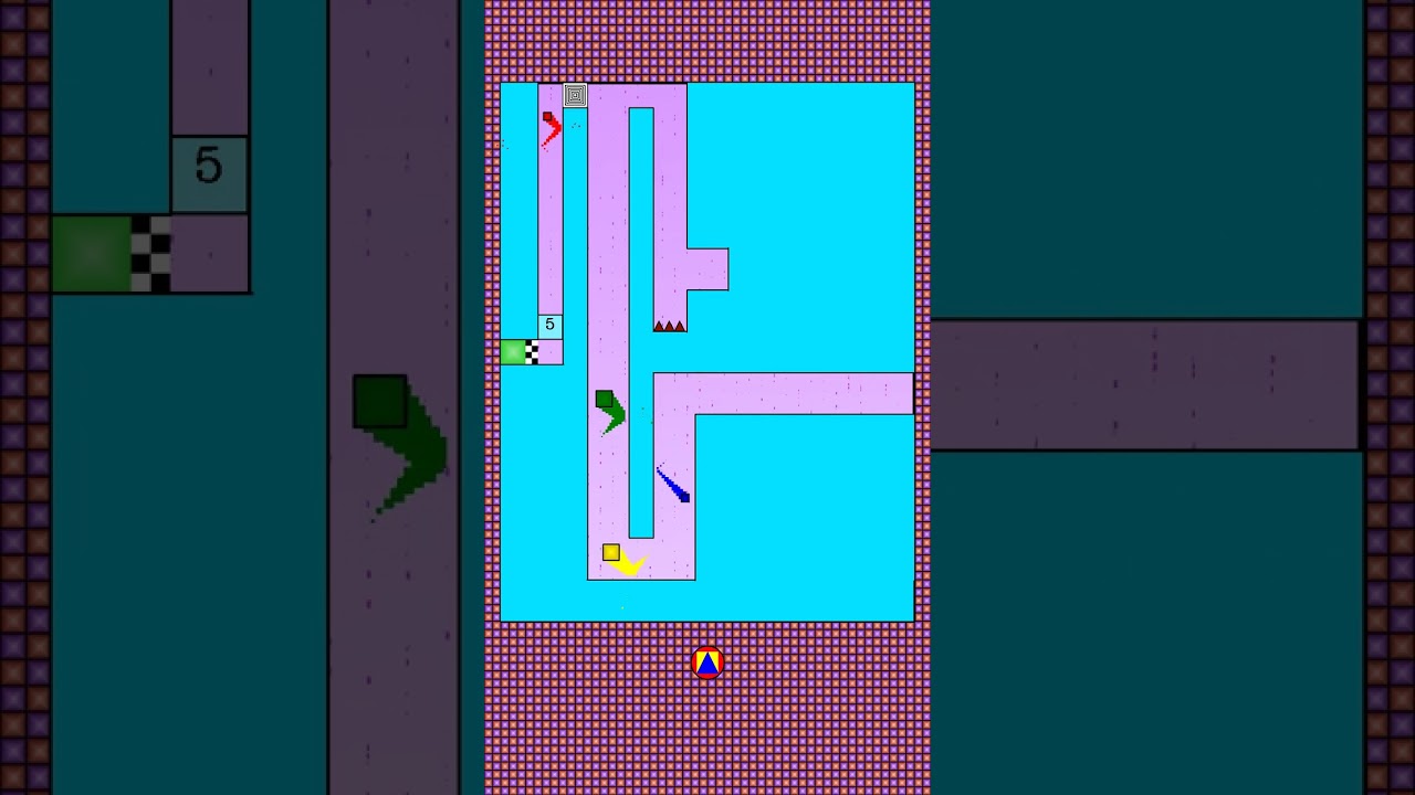 Square Race: Steady Grind to Glory! 🟦🟥🟨🟩 #shorts – YouTube