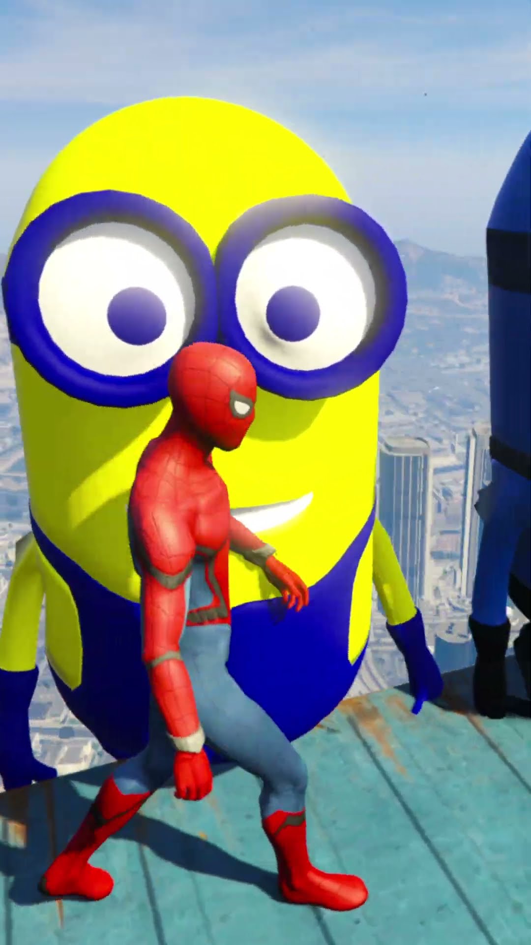 Crazy Ragdoll Moments Spider-Man Minions Gets Destroyed #shorts #gtafails – YouTube
