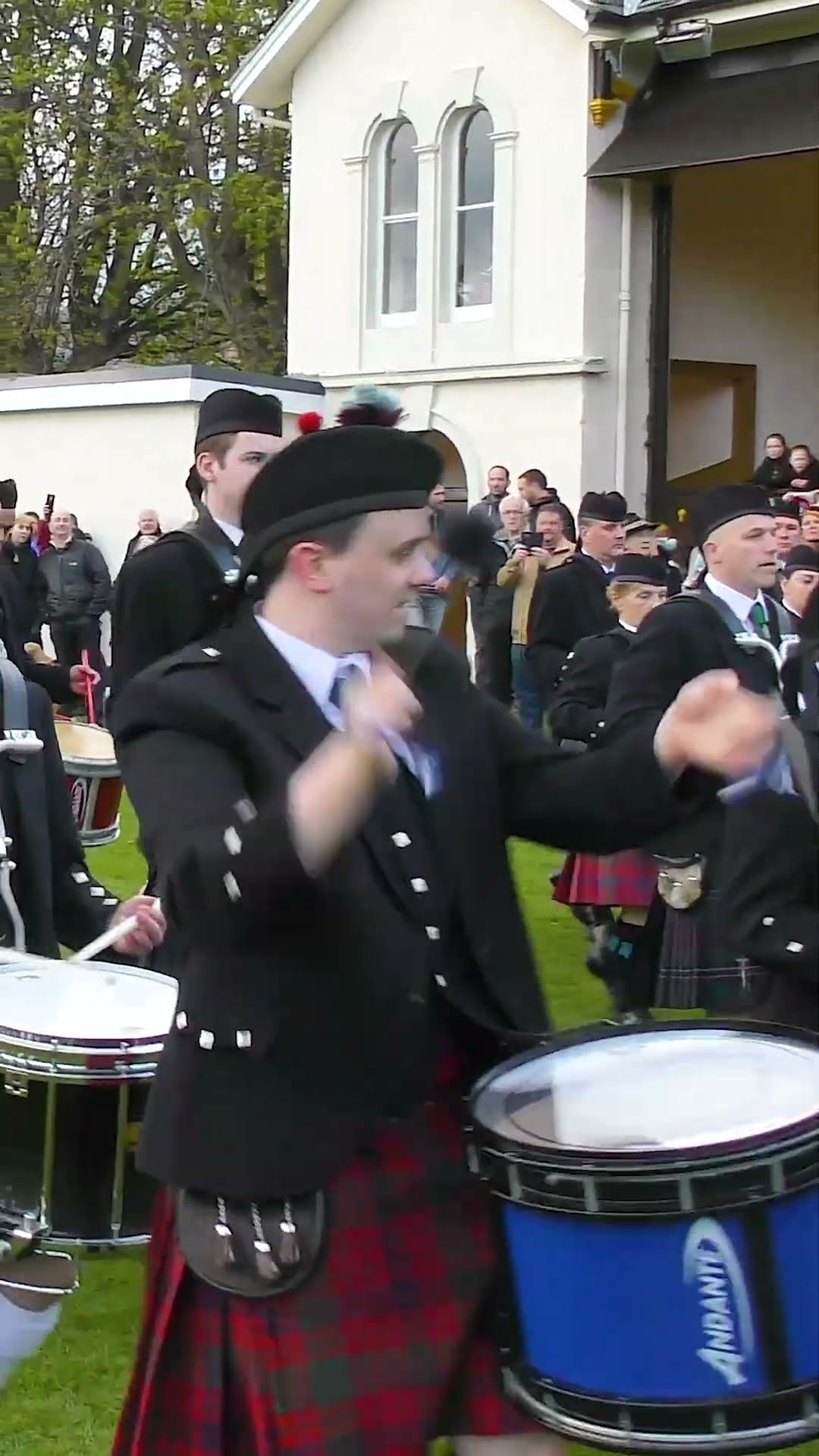 #drummajors lead massed #pipesanddrums #march playing Green Hills at Inverness #scotland #shorts – YouTube