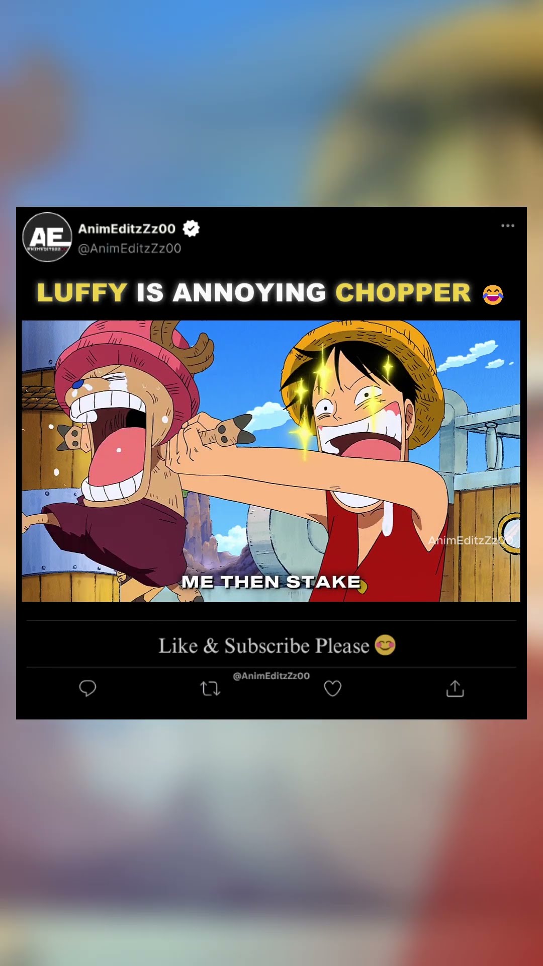 「 Luffy Is Annoying Chopper 😂」- EDIT | #onepiece #shorts #luffy #chopper #robin – YouTube