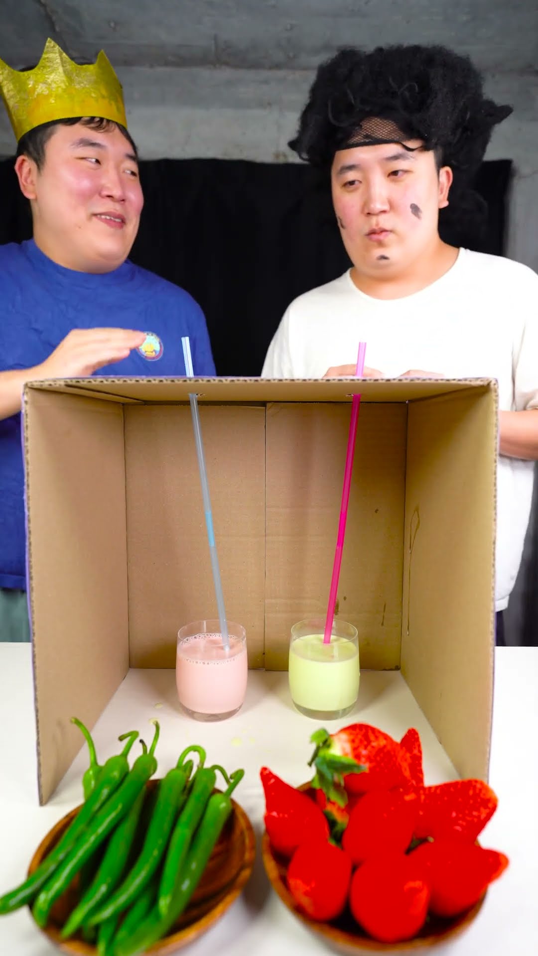 Strawberry Milk vs Spicy Milk 🌶️🥛 (Twist Ending) #shorts – YouTube