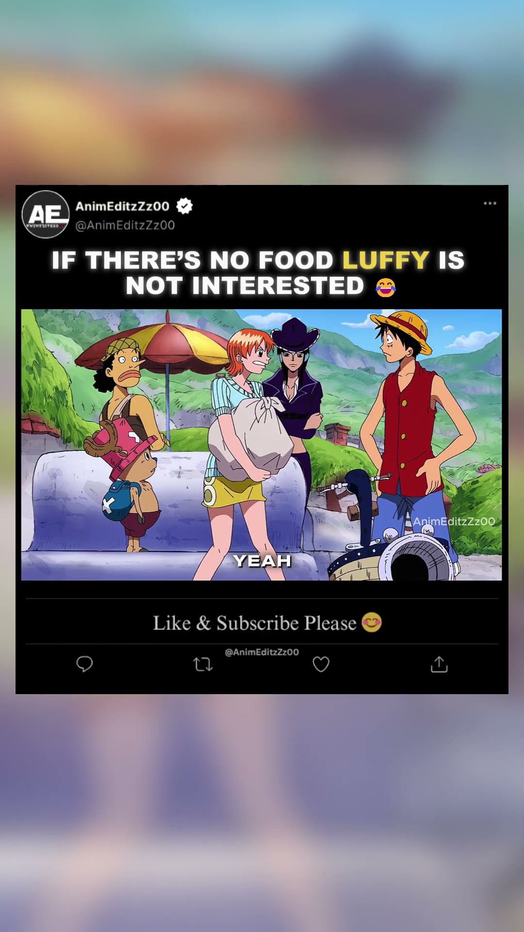 「 If There’s No Food, Luffy Is Not Interested 😂」- EDIT | #onepiece #shorts #luffy #nami #robin – YouTube
