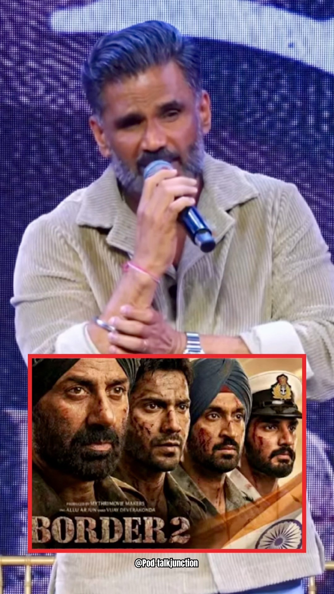 #sunielshetty gets emotional while talking about the film Border #shorts #border #border2 #bollywood – YouTube
